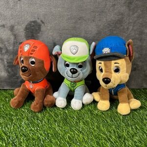 Paw Patrol Plush Bundle: Chase, Rocky, Zuma - Collectible Stuffed Animals